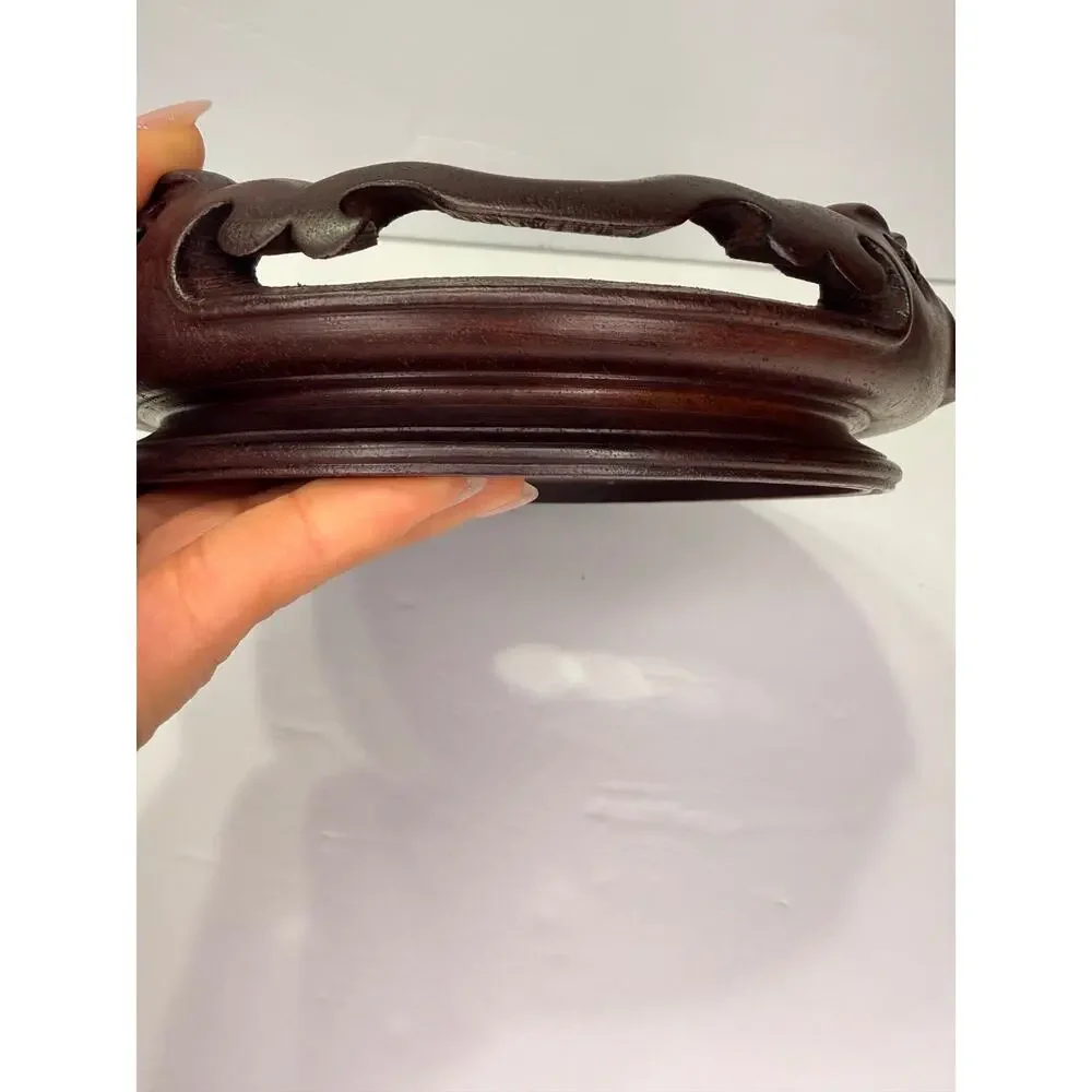 Vintage Chinese Carved Rosewood Vase Planter Display Stand